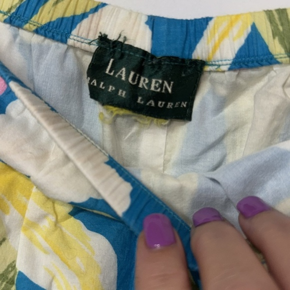 Lauren Ralph Lauren S Small‎ Floral Maxi Skirt in Blue and Pink - Picture 7 of 8